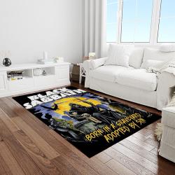 black sabbath band heavy metal music metalheads carpet rectangle area rug for living room home room decor gift for fans light room bsb32
