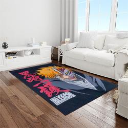 bleach anime manga cartoon character carpet rectangle area rug for living room home room decor gift for fans light room ble2