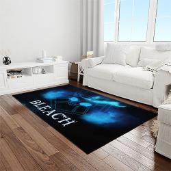 bleach anime manga cartoon character carpet rectangle area rug for living room home room decor gift for fans light room ble20