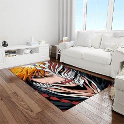bleach anime manga cartoon character carpet rectangle area rug for living room home room decor gift for fans light room ble3