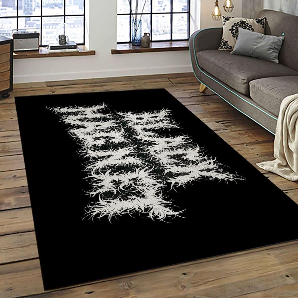 Death Metal Band Music For Metalheads Carpet Rectangle Area Rug For Living Room Home Room Decor Gift For Fans DMT1 death metal band music for metalheads carpet rectangle area rug for living room home room decor gift for fans dark room dmt1