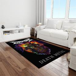 death metal band music for metalheads carpet rectangle area rug for living room home room decor gift for fans light room dmt11