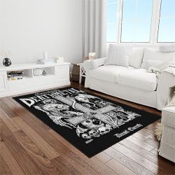 death metal band music for metalheads carpet rectangle area rug for living room home room decor gift for fans light room dmt7
