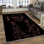 death note anime manga cartoon character carpet rectangle area rug for living room home room decor gift for fans dark room dnt16
