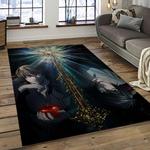 death note anime manga cartoon character carpet rectangle area rug for living room home room decor gift for fans dark room dnt22