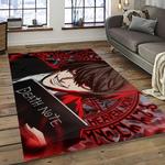 death note anime manga cartoon character carpet rectangle area rug for living room home room decor gift for fans dark room dnt25