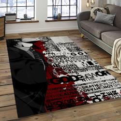 Death Note Anime Manga Cartoon Character Carpet Rectangle Area Rug For Living Room Home Room Decor Gift For Fans DNT3