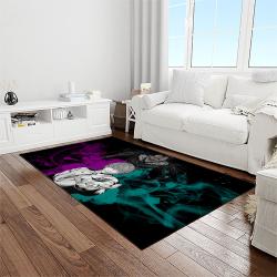 death note anime manga cartoon character carpet rectangle area rug for living room home room decor gift for fans light room dnt17