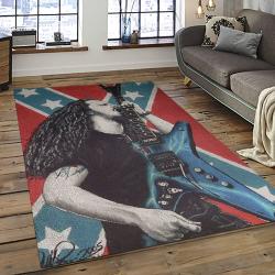 Dimebag Darrell Musician Guitarist Music Thrash Metal Carpet Rectangle Area Rug For Living Room Home Room Decor Gift For Fans DBD9
