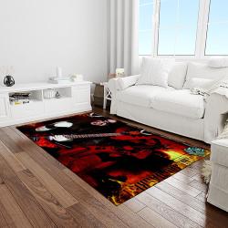 dimebag darrell musician guitarist music thrash metal carpet rectangle area rug for living room home room decor gift for fans light room dbd15