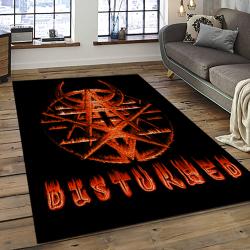 Disturbed Band Rectangle Area Rug For Living Room Home Room Decor Gift For Friends And Family DST1