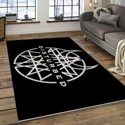 Disturbed Band Rectangle Area Rug For Living Room Home Room Decor Gift For Friends And Family DST10