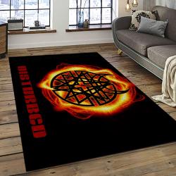 Disturbed Band Rectangle Area Rug For Living Room Home Room Decor Gift For Friends And Family DST11
