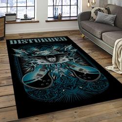 Disturbed Band Rectangle Area Rug For Living Room Home Room Decor Gift For Friends And Family DST15