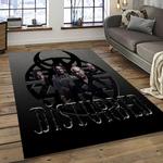 disturbed band rectangle area rug for living room home room decor gift for friends and family dark room dst16
