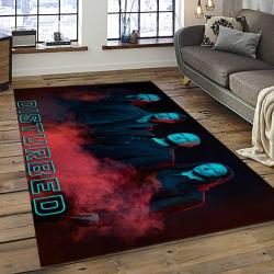 Disturbed Band Rectangle Area Rug For Living Room Home Room Decor Gift For Friends And Family DST17