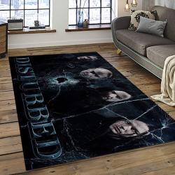 Disturbed Band Rectangle Area Rug For Living Room Home Room Decor Gift For Friends And Family DST19