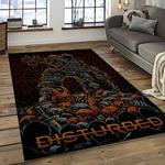 disturbed band rectangle area rug for living room home room decor gift for friends and family dark room dst23