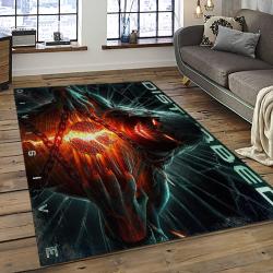 Disturbed Band Rectangle Area Rug For Living Room Home Room Decor Gift For Friends And Family DST34