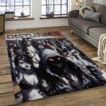 disturbed band rectangle area rug for living room home room decor gift for friends and family dark room dst38
