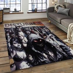 Disturbed Band Rectangle Area Rug For Living Room Home Room Decor Gift For Friends And Family DST38