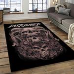 disturbed band rectangle area rug for living room home room decor gift for friends and family dark room dst5