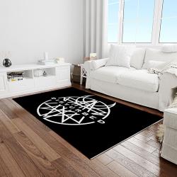 disturbed band rectangle area rug for living room home room decor gift for friends and family light room dst10