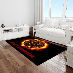 disturbed band rectangle area rug for living room home room decor gift for friends and family light room dst11