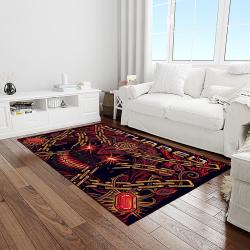 disturbed band rectangle area rug for living room home room decor gift for friends and family light room dst14