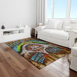 disturbed band rectangle area rug for living room home room decor gift for friends and family light room dst24