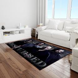 disturbed band rectangle area rug for living room home room decor gift for friends and family light room dst26