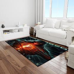 disturbed band rectangle area rug for living room home room decor gift for friends and family light room dst34