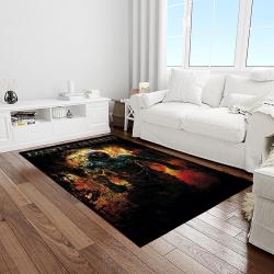 disturbed band rectangle area rug for living room home room decor gift for friends and family light room dst36
