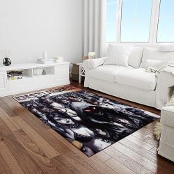 disturbed band rectangle area rug for living room home room decor gift for friends and family light room dst38