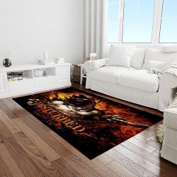 disturbed band rectangle area rug for living room home room decor gift for friends and family light room dst40