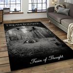 dream theater band metal music anniversary carpet rectangle area rug for living room home room decor gift for fans dark room dtt25