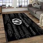 dream theater band metal music anniversary carpet rectangle area rug for living room home room decor gift for fans dark room dtt7