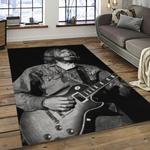 duane allman guitarist band music rock blues carpet rectangle area rug for living room home room decor gift for fans dark room dna30