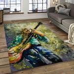 duane allman guitarist band music rock blues carpet rectangle area rug for living room home room decor gift for fans dark room dna7