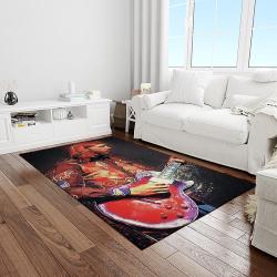 duane allman guitarist band music rock blues carpet rectangle area rug for living room home room decor gift for fans light room dna22