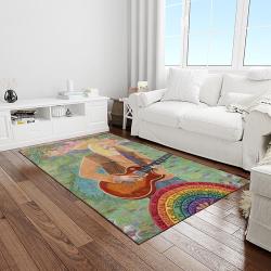duane allman guitarist band music rock blues carpet rectangle area rug for living room home room decor gift for fans light room dna3