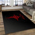 fullmetal alchemist brotherhood anime manga cartoon logo carpet rectangle area rug for living room home room decor gift for fans dark room fab26