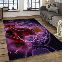 Fullmetal Alchemist: Brotherhood Anime Manga Cartoon Logo Carpet Rectangle Area Rug For Living Room Home Room Decor Gift For Fans FAB38