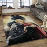 fullmetal alchemist brotherhood anime manga cartoon logo carpet rectangle area rug for living room home room decor gift for fans dark room fab39