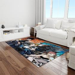 fullmetal alchemist brotherhood anime manga cartoon logo carpet rectangle area rug for living room home room decor gift for fans light room fab31