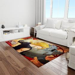 fullmetal alchemist brotherhood anime manga cartoon logo carpet rectangle area rug for living room home room decor gift for fans light room fab34