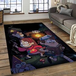 Gravity Fall Disney Series Cartoon Character Carpet Rectangle Area Rug For Living Room Home Room Decor Gift For Fans GVF13