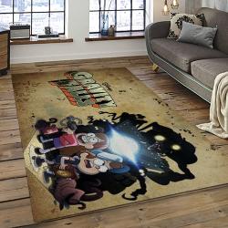 Gravity Fall Disney Series Cartoon Character Carpet Rectangle Area Rug For Living Room Home Room Decor Gift For Fans GVF20