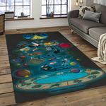 gravity fall disney series cartoon character carpet rectangle area rug for living room home room decor gift for fans dark room gvf7