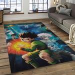 hunter x hunter anime manga cartoon character carpet rectangle area rug for living room home room decor gift for fans dark room